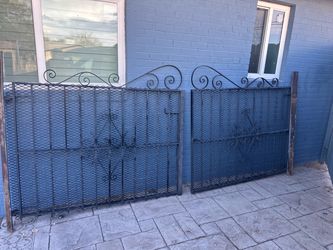 Wrought Iron Double Driveway Gate Set