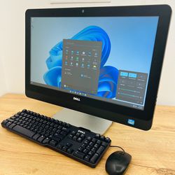 Dell i5 24” Full HD Touchscreen All-in-one PC desktop / Windows 11 Pro / Camera / WiFi / Bluetooth / CD-DVD / HDMI / USB / Antivirus