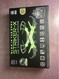 World Tech Toys Striker-X Glow-In-The-Dark 2.4GHz RC HD Camera Drone