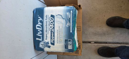 LivDry Hyper2400 Super Absorbent Pads 18ct x 4