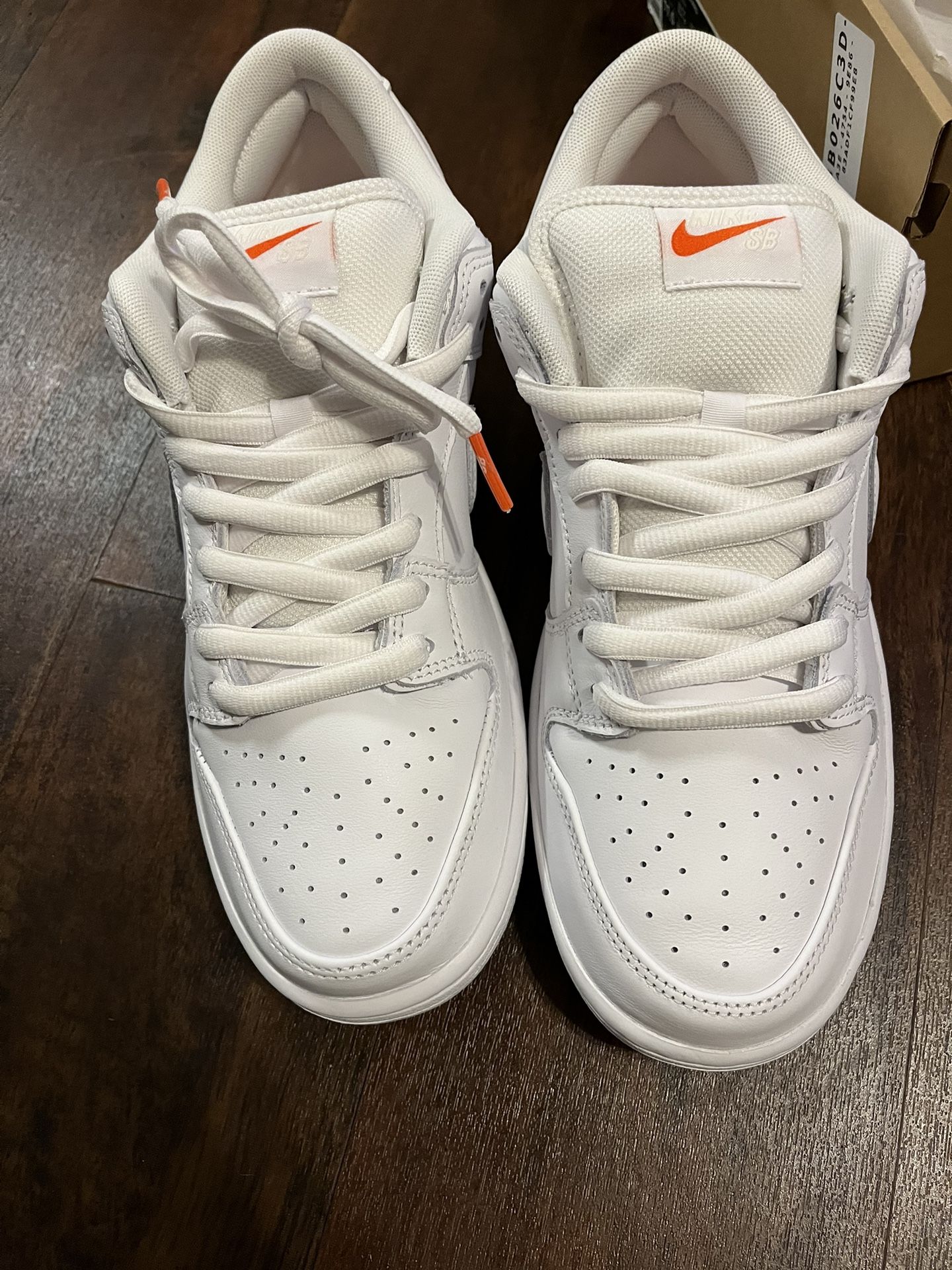 Nike SB ‘Triple White’ Orange Label Size 10