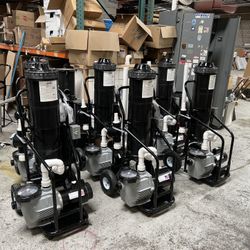 Portable Vacuum 1.5hp Inground Pool Pump Paired With 150 Square Foot Cartridge Filter 