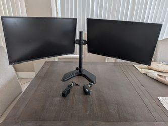 2 Sceptre F24 Gaming monitor computer with stand built in speaker