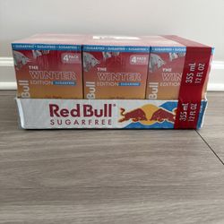 24 Pack Red Bull Winter Edition: Fuji Apple-Ginger 12 FI Oz Cans Sugar Free
