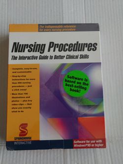 Nursing Procedures by Springhouse - Software designed for Windows 95 -Sealed New