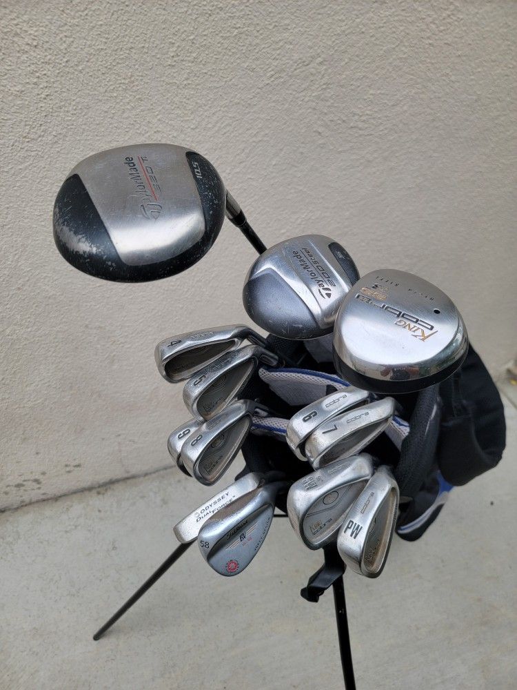Taylormade & King Cobra Golf Set 13 Clubs