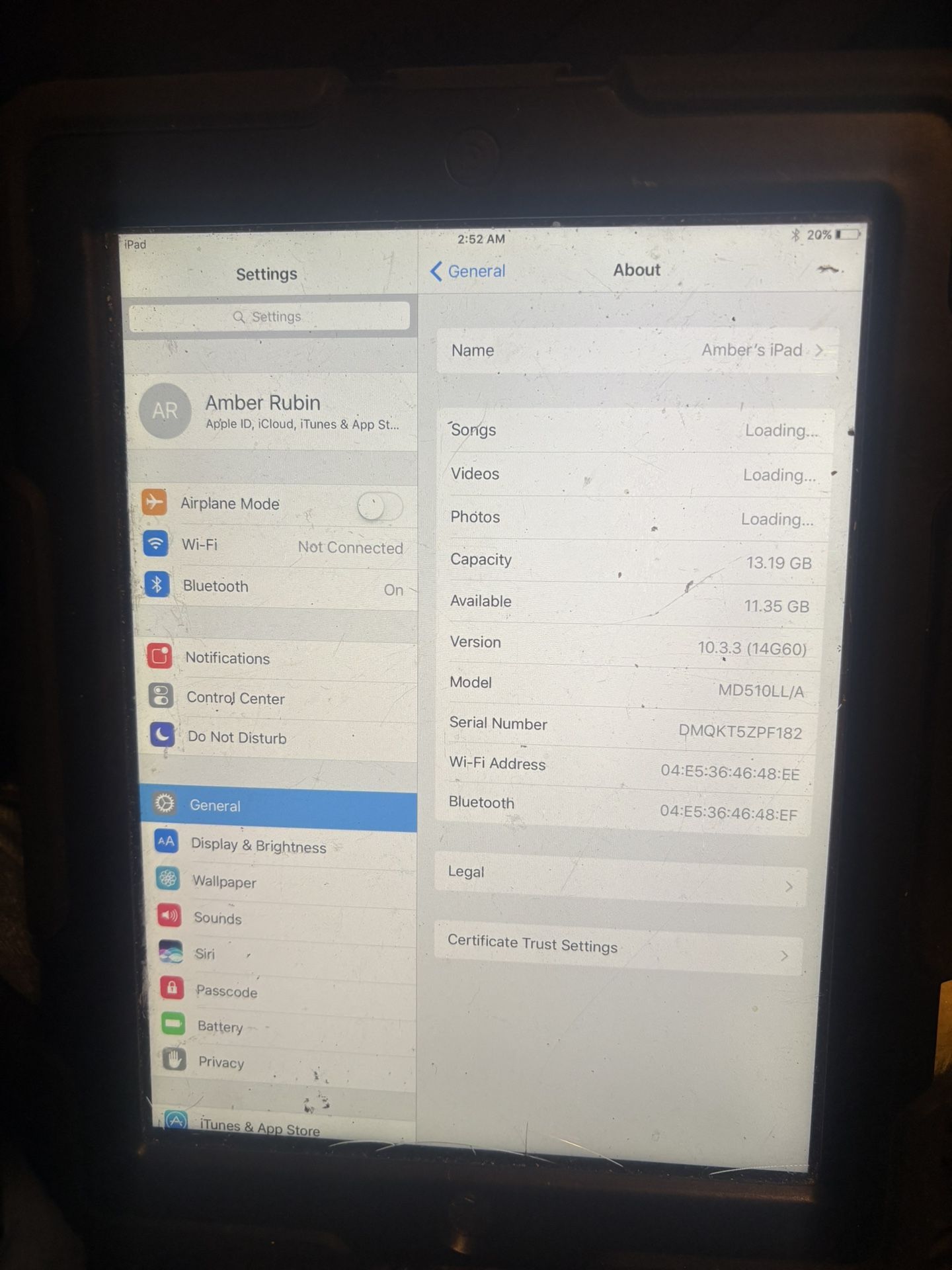 iPad 4th Generation model md510ll/a 32 Gb