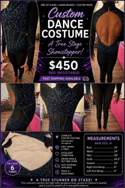 Custom Dance Costume- Base size 10