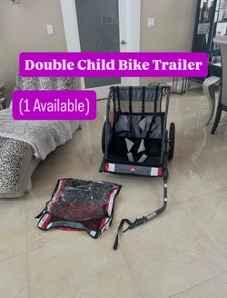 Allen Sport Deluxe Steel Double Child Bike Trailer (1 Available)