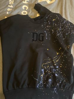 Dolce & gabbana paint splatter tracksuit navy blue