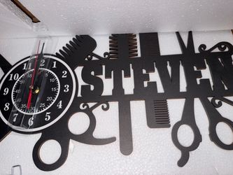 Custom Steven barber wall clock
