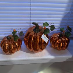 SPARKLING PUMPKIN DE’COR TRIO