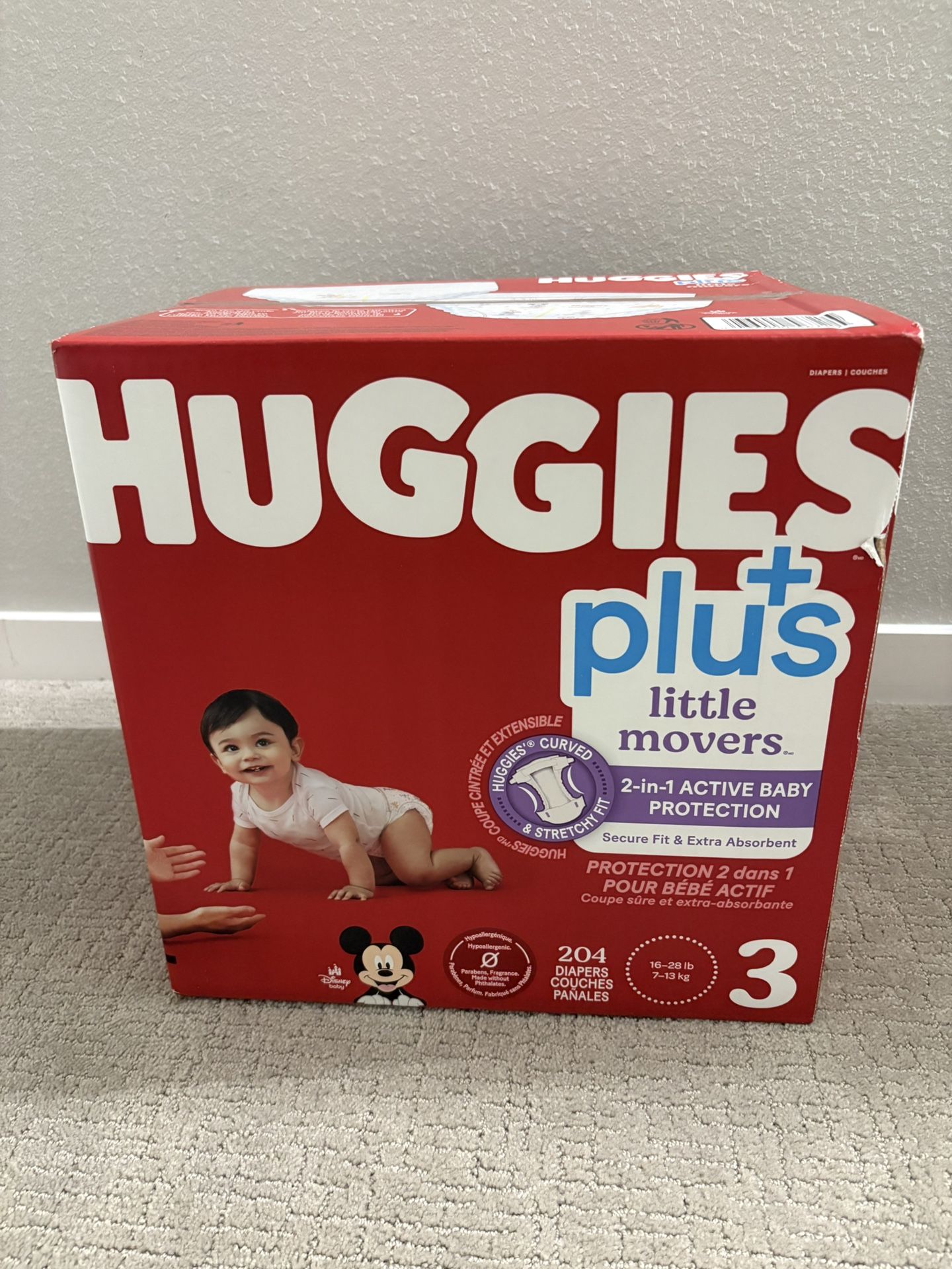 Huggies Size 3 - 204 Diapers