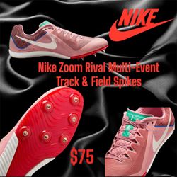 Nike Zoom Rival Multi-Event Track & Field Spikes HQ2062-600 Mens Size 9.5 or 10M 