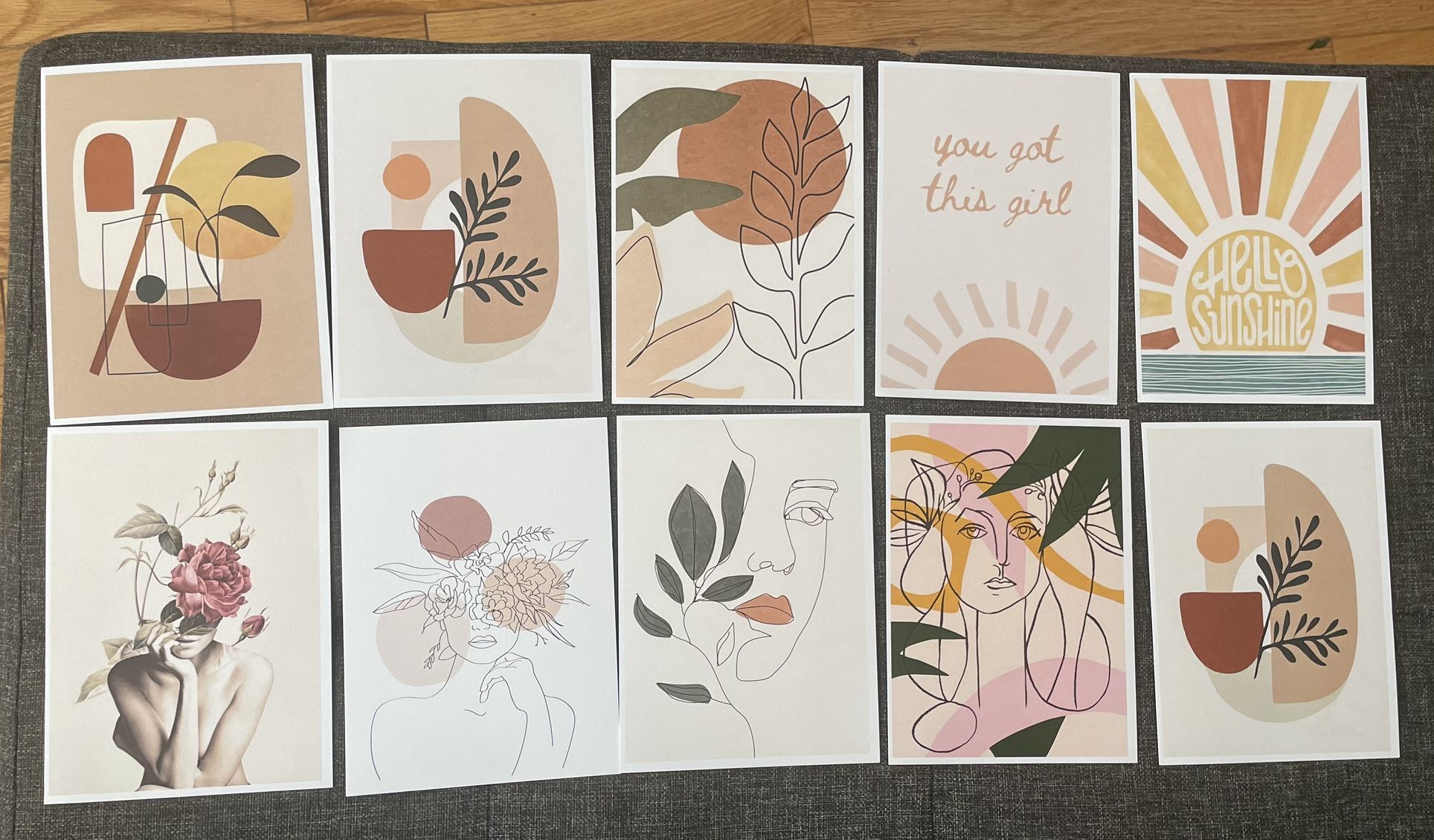 Greeting Cards 10 Pieces Special Design For Women 4x6 inches