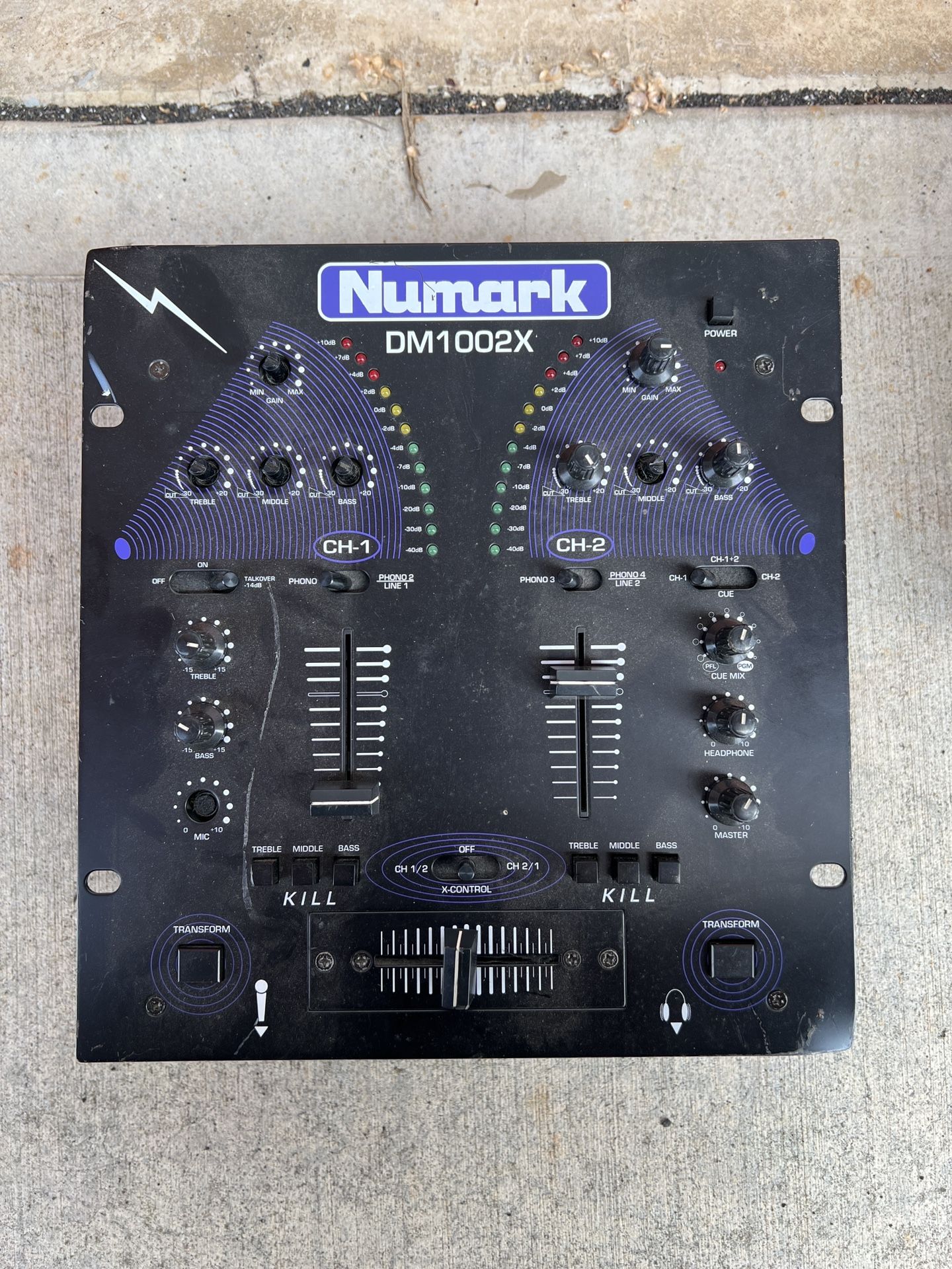 Numark DM1002X DJ Mixer – Untested