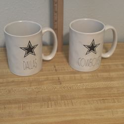Pair Of New Dallas Cowboys Coffee Cups-New