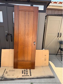 All wood door