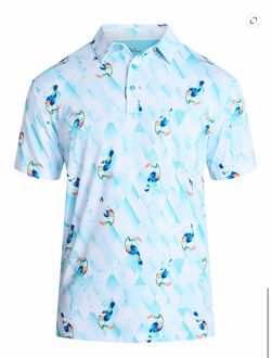 Men's Printed Golf Polo Shirt