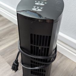Cascade Intertek 3 Speed Tower Oscillating Fan Black 13 Inch $15
