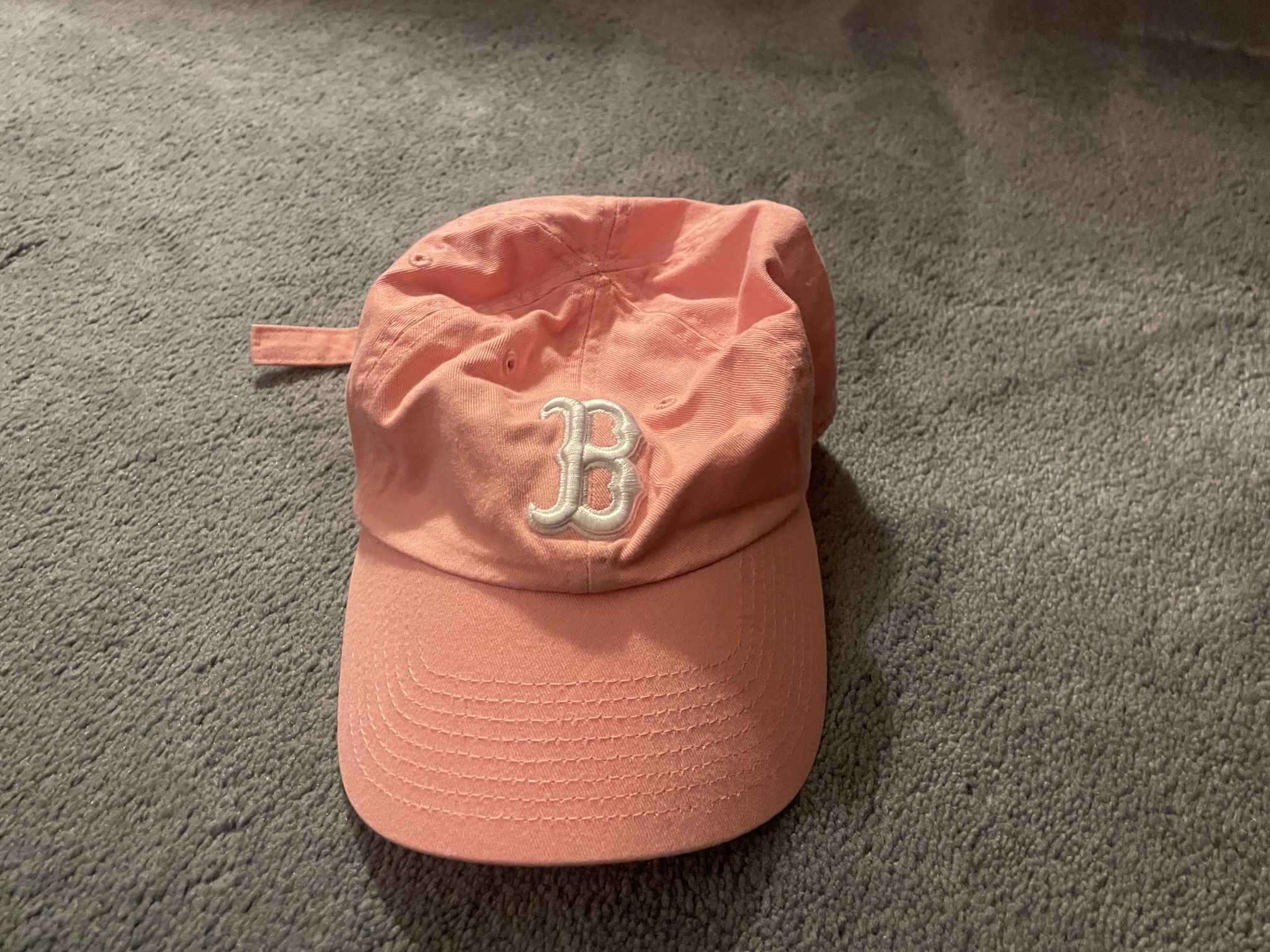 Pink Youth Red Sox Hat (White Logo)