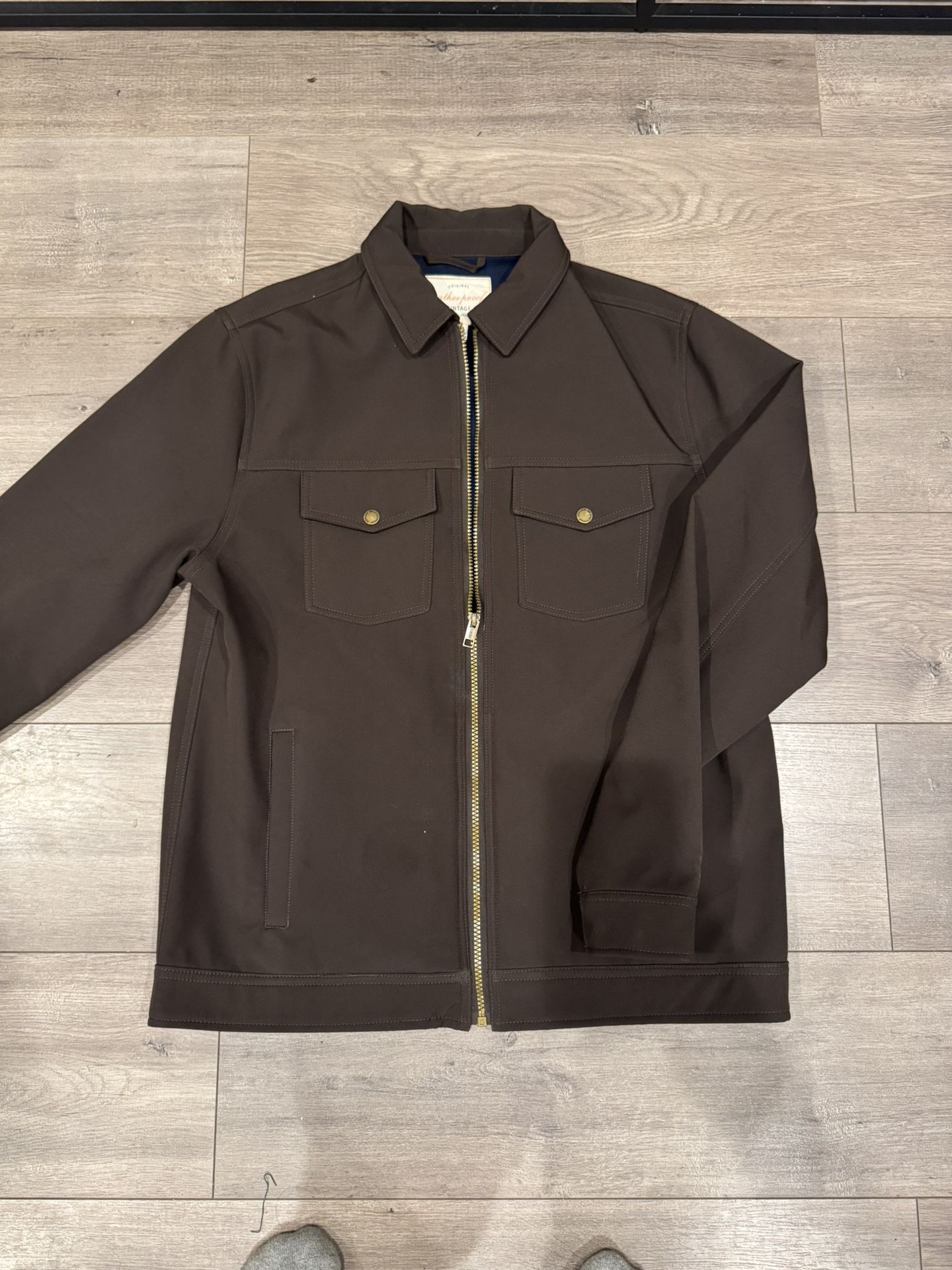 Brown Light Jacket Size Medium Men Used Good Conditions