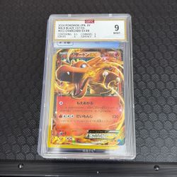 2014 Charzard ex 1st edition graded 9