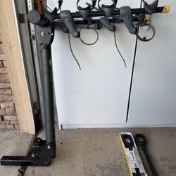 Saris 4-Bike Rack + 2 Bike Beam Adapters – Great Condition