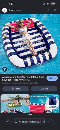 Inflatable Pool Mattress 80 inches