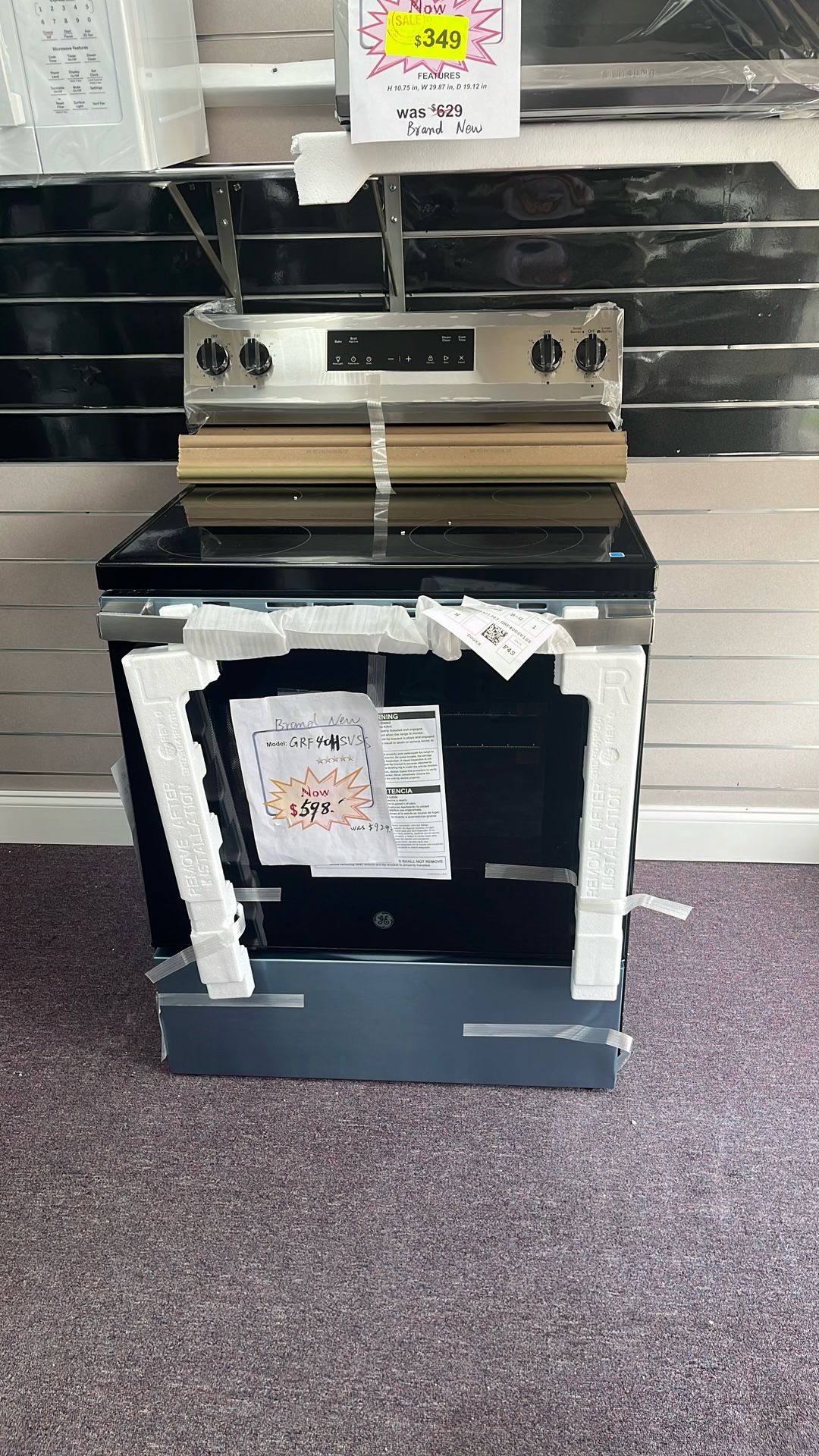Stove Stainless Steel New 1 Year Warranty 