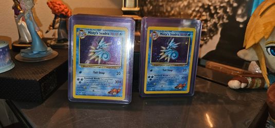 Misty's Seadra (Prerelease) 009/132 Wotc Promo Holo RARE black star Pokémon Pokemon card cards