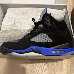 AIR JORDAN 5 RETRO CT4838 004 BLACK/RACER BLUE 