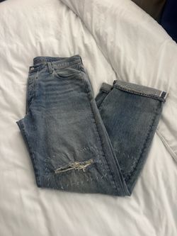 Levi’s 501 Original Selvedge Turquoise Rivet Jeans – Size 36x32 – Worn Twice
