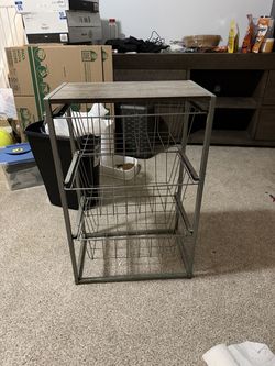 Small table with three drawers