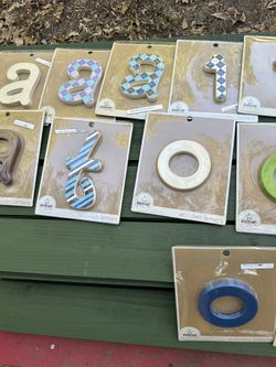Wooden Letters. $5 Each, 5 for $20. 