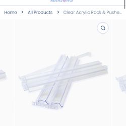 Oh My Mahjong Clear Acrylic Rack/Pusher (4)