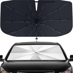 new Windshield Sun Shade Umbrella - Foldable Car Window Shades, Reflective Car Sun Shade Windshield, Front Sun Shade for Cars Windshield for Hatchback