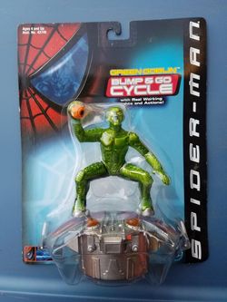 Spider-Man Green Goblin bump and go cycle
