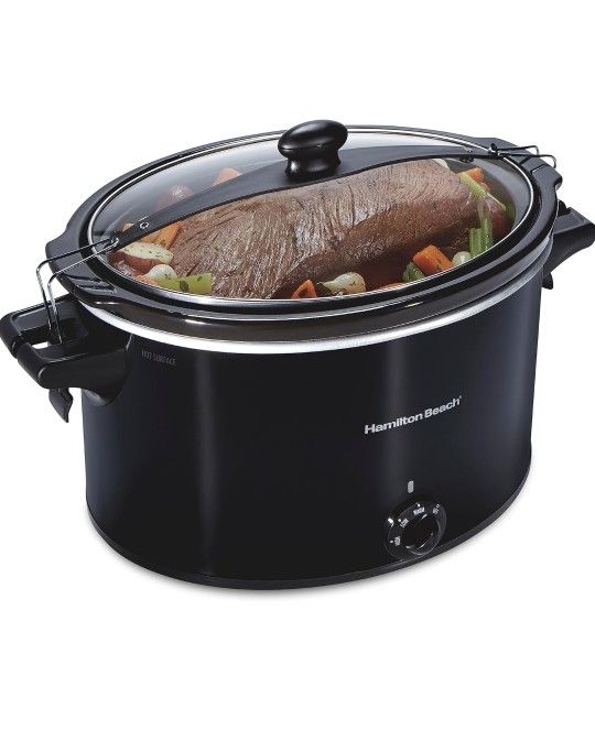 Hamilton Beach Slow Cooker, Extra Large 10 Quart, Stay or Go Portable With Lid Lock, Dishwasher Safe Crock, Black,All Products : American Fashion Style Bags On Sale