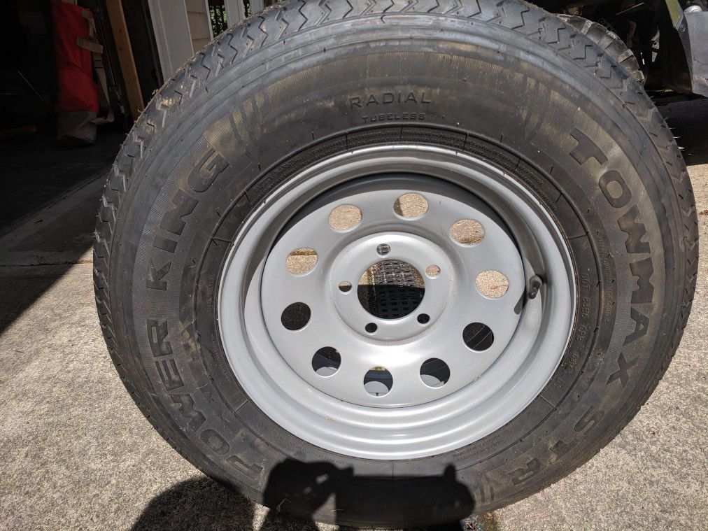 Trailer tire and rim