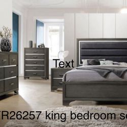 New King Size Dark Grey Finish K Furniture And More 
