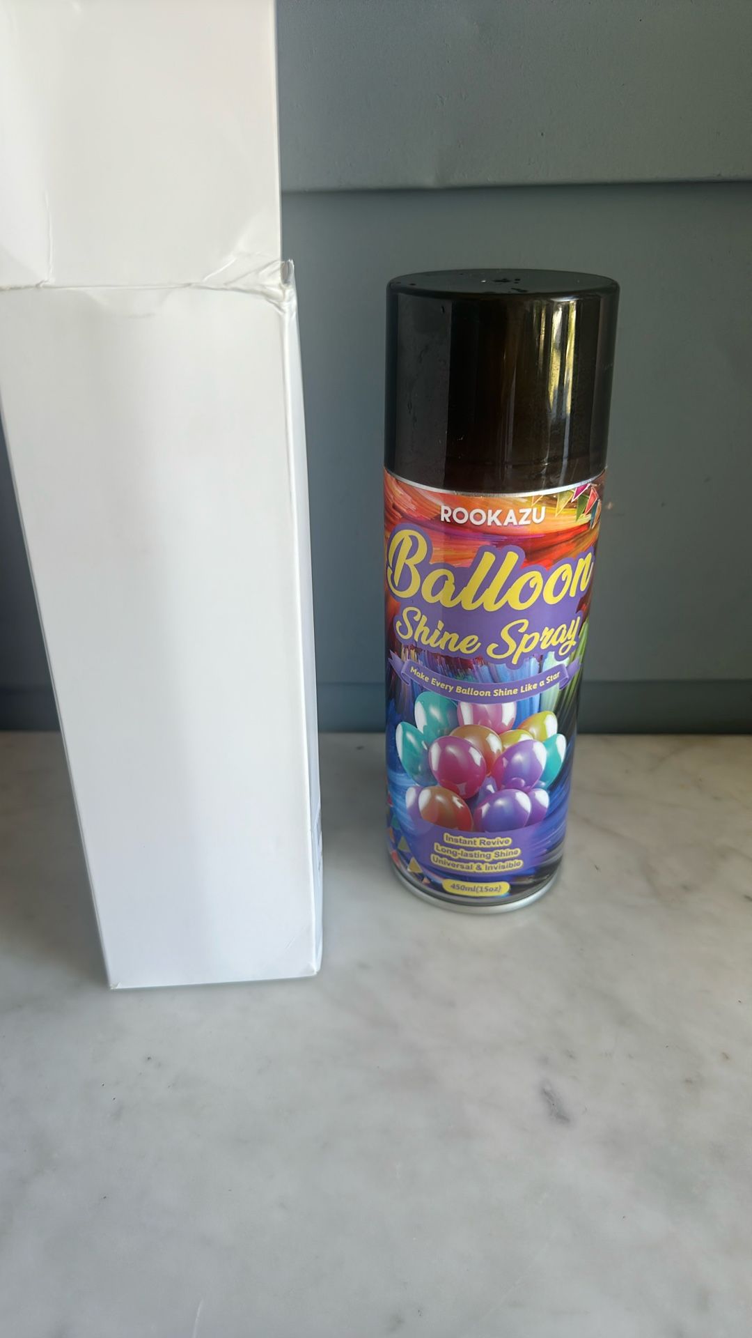 Party Balloon Shine Spray, 450ml, Silicone Spray for Latex Balloons, Waterproof High Gloss Finish for Party Balloons, 1pack