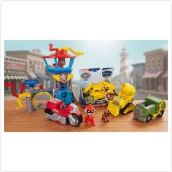 PAW Patrol Mega Lot: Lookout Tower, In-Box Rubble Bulldozer, Rescue Vehicles & Figures