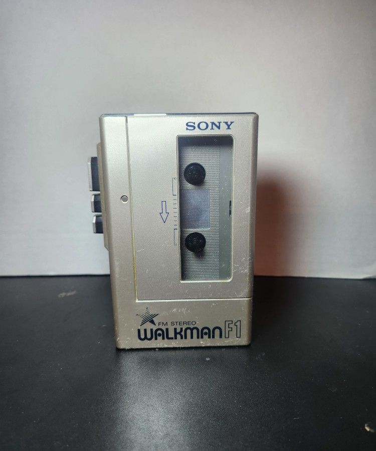 Vintage Sony WM-F1 Walkman Cassette Player FM Radio 1982. Working 