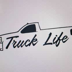 Chevy Lowered Truck Life Vinyl Decal Sticker 