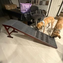 Wooden doggie ramp