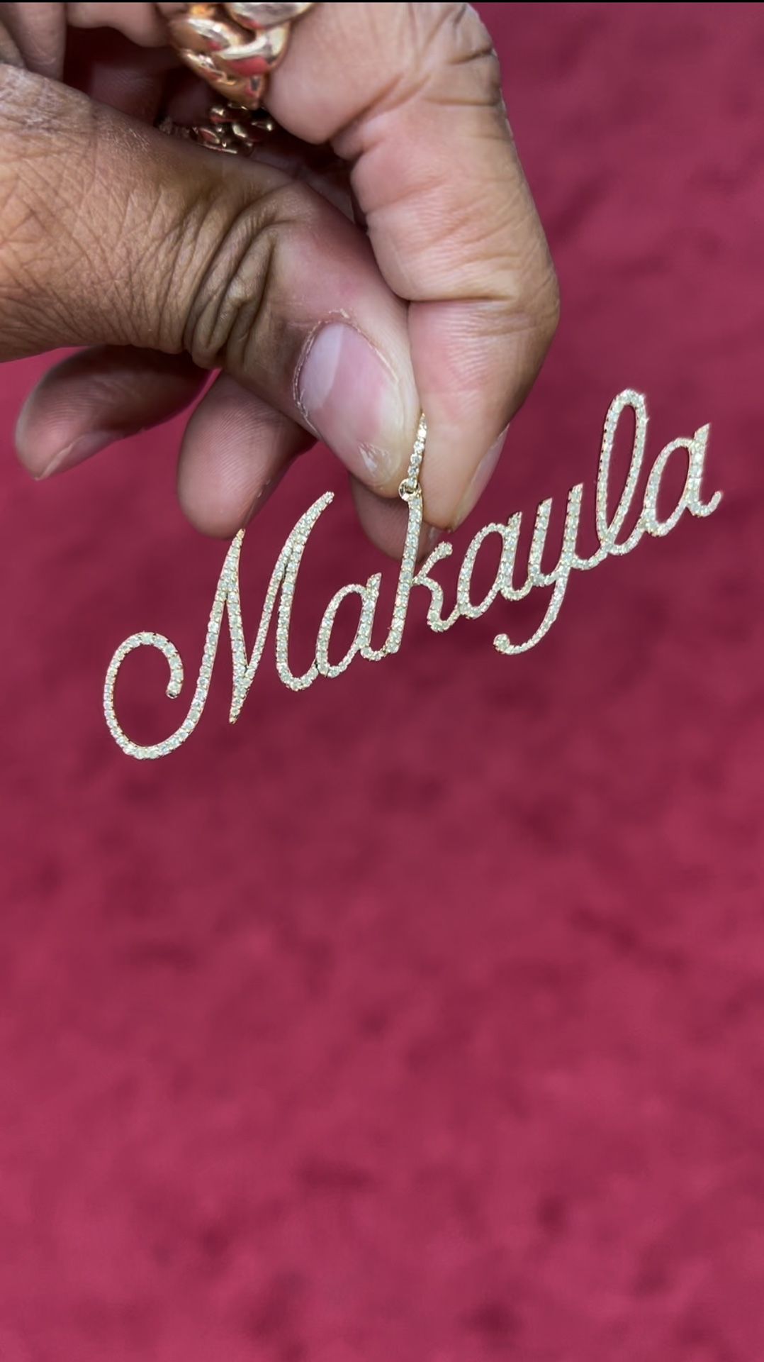 Custom Diamond Name Plates