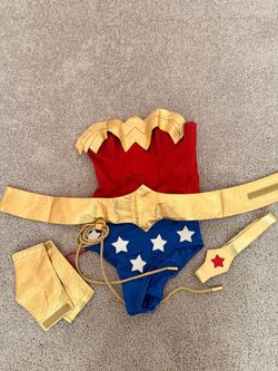 Women's Wonder Woman Costume Set w/ Boots & Accessories