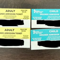 4- Houston Rodeo General Admission Tix