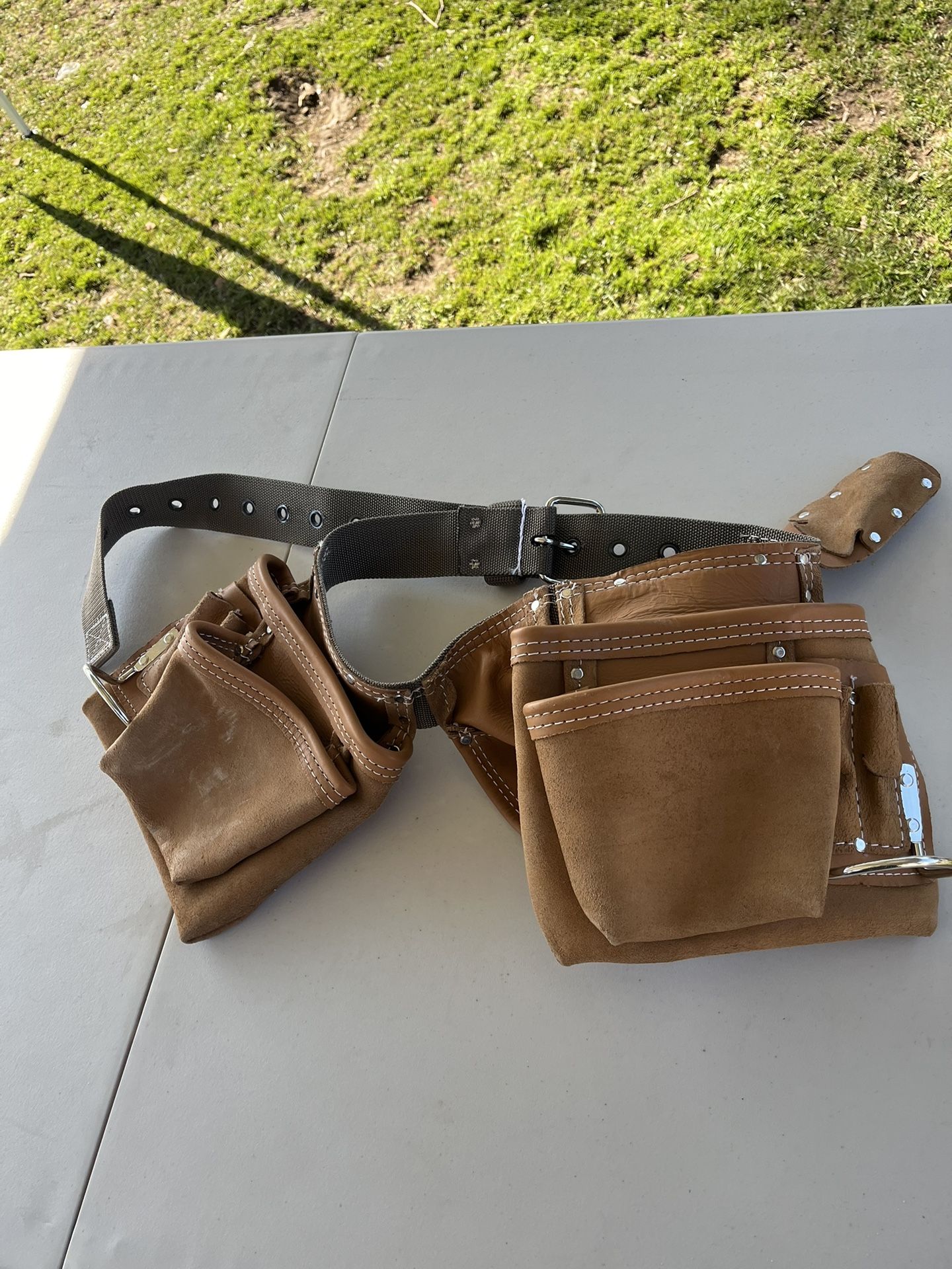 McGuire-Nicholas 11-Pocket Leather Waist Tool Belt/Contractor's Apron